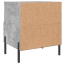 vidaXL 2 db betonszürke szerelt fa éjjeliszekrény 40 x 35 x 47,5 cm