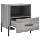 vidaXL 2 db szürke sonoma színű szerelt fa éjjeliszekrény 40x35x47,5cm