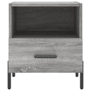 vidaXL 2 db szürke sonoma színű szerelt fa éjjeliszekrény 40x35x47,5cm