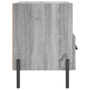 vidaXL 2 db szürke sonoma színű szerelt fa éjjeliszekrény 40x35x47,5cm