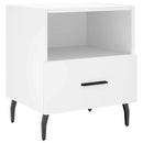 vidaXL 2 db fehér szerelt fa éjjeliszekrény 40 x 35 x 47,5 cm
