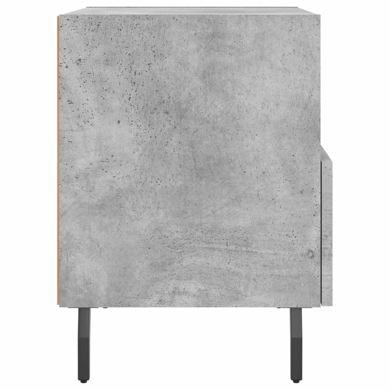 vidaXL 2 db betonszürke szerelt fa éjjeliszekrény 40 x 35 x 47,5 cm