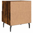 vidaXL 2 db füstös tölgy színű szerelt fa éjjeliszekrény 40x35x47,5 cm