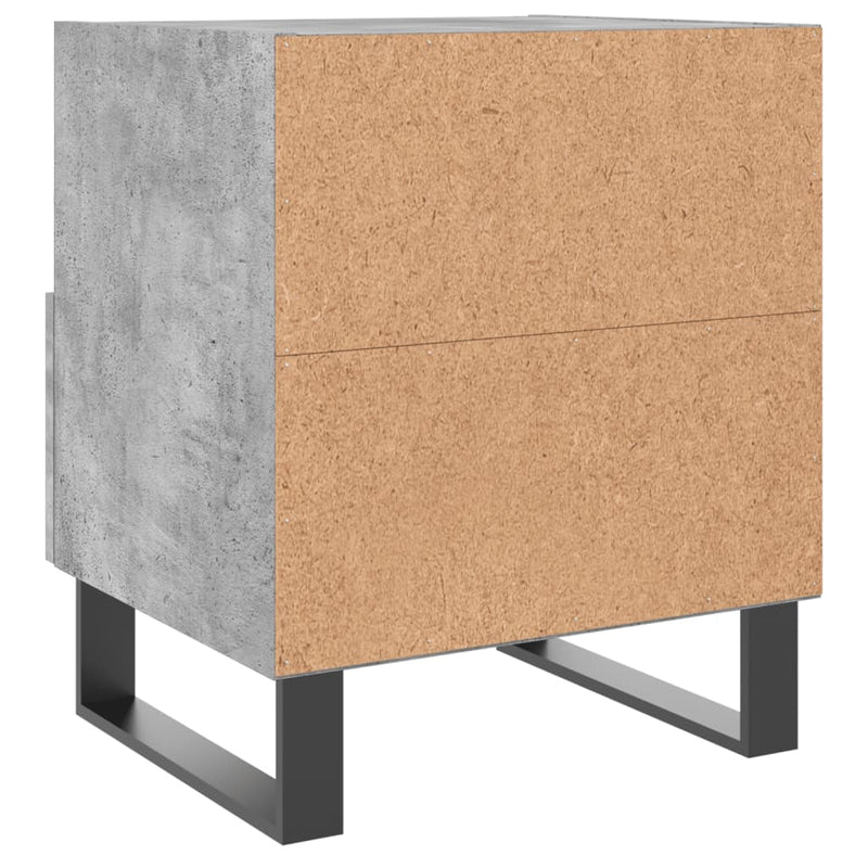 vidaXL betonszürke szerelt fa éjjeliszekrény 40 x 35 x 47,5 cm