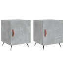 vidaXL 2 db betonszürke szerelt fa éjjeliszekrény 40 x 40 x 50 cm