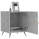 vidaXL 2 db betonszürke szerelt fa éjjeliszekrény 40 x 40 x 50 cm