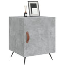 vidaXL 2 db betonszürke szerelt fa éjjeliszekrény 40 x 40 x 50 cm