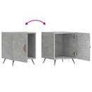 vidaXL 2 db betonszürke szerelt fa éjjeliszekrény 40 x 40 x 50 cm