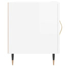 vidaXL 2 db magasfényű fehér szerelt fa éjjeliszekrény 40 x 40 x 50 cm