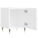 vidaXL 2 db magasfényű fehér szerelt fa éjjeliszekrény 40 x 40 x 50 cm