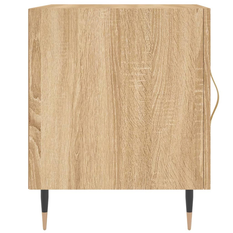 vidaXL 2 db sonoma tölgy színű szerelt fa éjjeliszekrény 40x40x50 cm