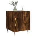 vidaXL 2 db füstös tölgy színű szerelt fa éjjeliszekrény 40x40x50 cm