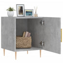vidaXL 2 db betonszürke szerelt fa éjjeliszekrény 40 x 40 x 50 cm
