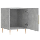 vidaXL 2 db betonszürke szerelt fa éjjeliszekrény 40 x 40 x 50 cm