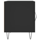 vidaXL 2 db fekete szerelt fa éjjeliszekrény 40 x 40 x 50 cm