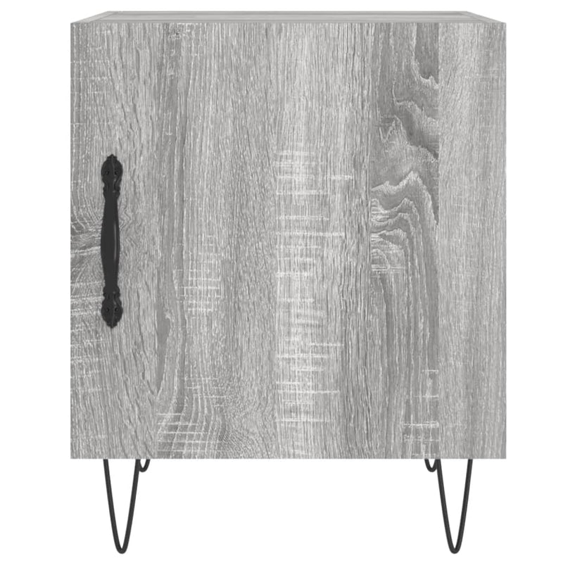 vidaXL 2 db szürke sonoma színű szerelt fa éjjeliszekrény 40x40x50 cm