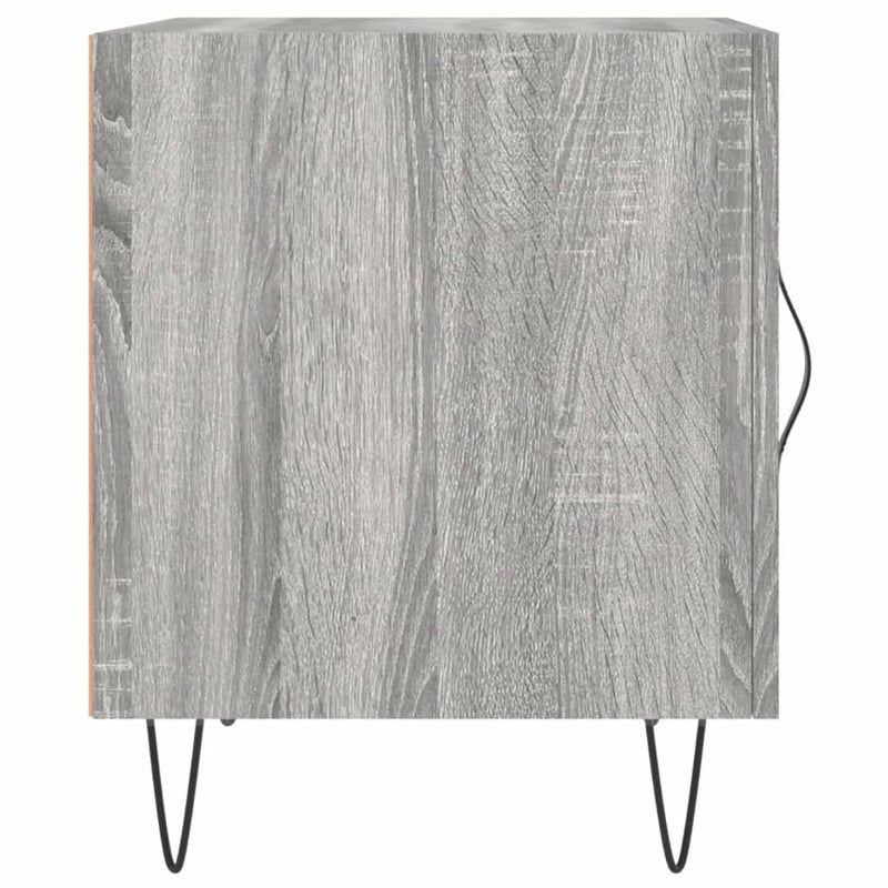 vidaXL 2 db szürke sonoma színű szerelt fa éjjeliszekrény 40x40x50 cm