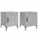 vidaXL 2 db betonszürke szerelt fa éjjeliszekrény 40 x 40 x 50 cm