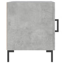 vidaXL 2 db betonszürke szerelt fa éjjeliszekrény 40 x 40 x 50 cm