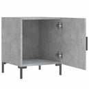 vidaXL 2 db betonszürke szerelt fa éjjeliszekrény 40 x 40 x 50 cm