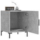 vidaXL 2 db betonszürke szerelt fa éjjeliszekrény 40 x 40 x 50 cm