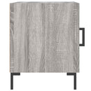vidaXL 2 db szürke sonoma színű szerelt fa éjjeliszekrény 40x40x50 cm