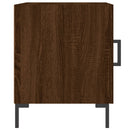 vidaXL 2 db barna tölgyszínű szerelt fa éjjeliszekrény 40 x 40 x 50 cm
