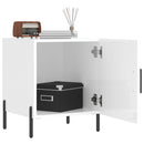 vidaXL 2 db magasfényű fehér szerelt fa éjjeliszekrény 40 x 40 x 50 cm