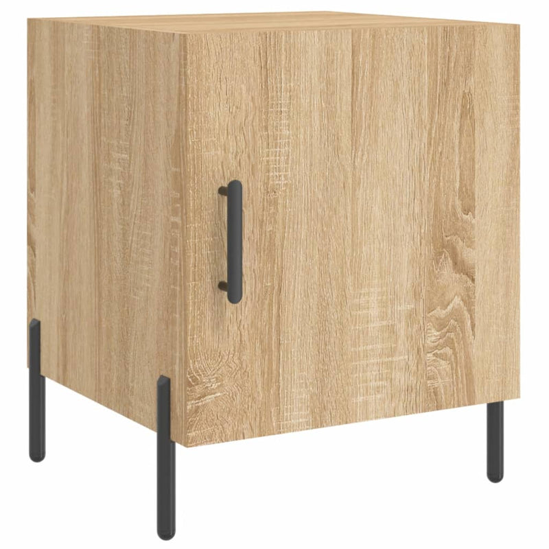 vidaXL 2 db sonoma tölgy színű szerelt fa éjjeliszekrény 40x40x50 cm