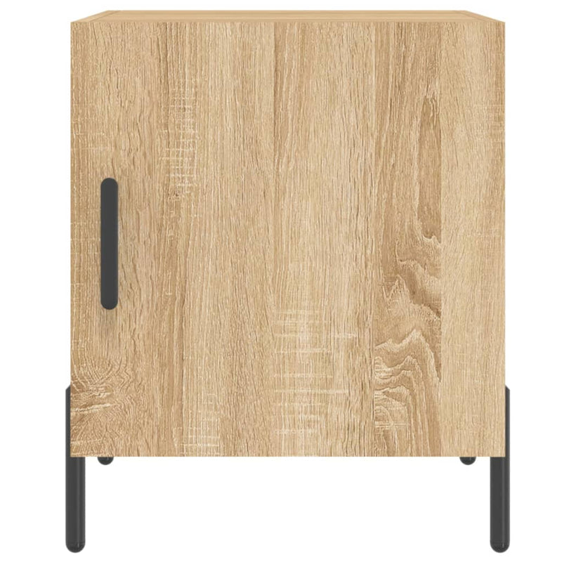 vidaXL 2 db sonoma tölgy színű szerelt fa éjjeliszekrény 40x40x50 cm