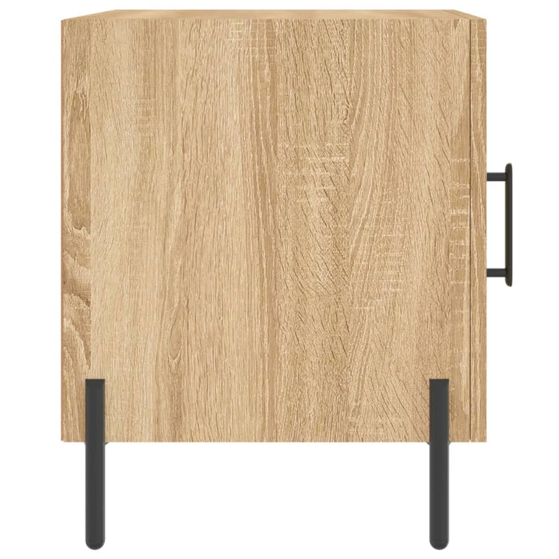 vidaXL 2 db sonoma tölgy színű szerelt fa éjjeliszekrény 40x40x50 cm