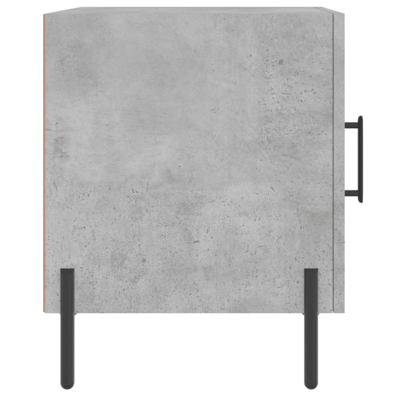 vidaXL betonszürke szerelt fa éjjeliszekrény 40 x 40 x 50 cm