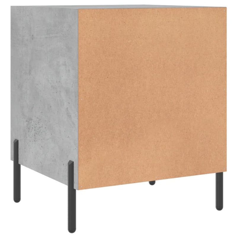 vidaXL betonszürke szerelt fa éjjeliszekrény 40 x 40 x 50 cm