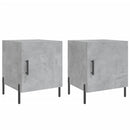 vidaXL 2 db betonszürke szerelt fa éjjeliszekrény 40 x 40 x 50 cm