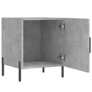 vidaXL 2 db betonszürke szerelt fa éjjeliszekrény 40 x 40 x 50 cm