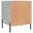vidaXL 2 db betonszürke szerelt fa éjjeliszekrény 40 x 40 x 50 cm