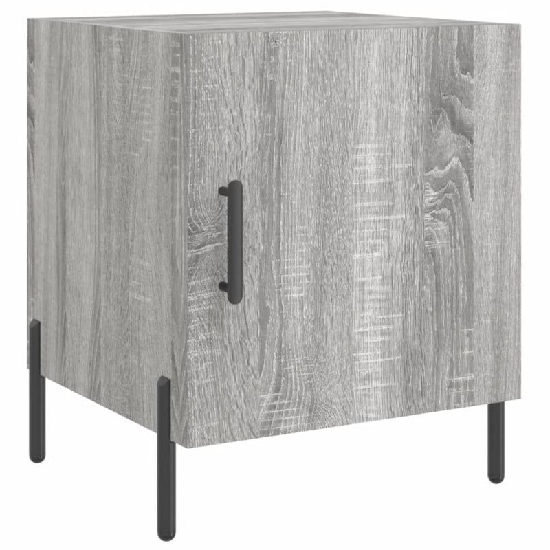 vidaXL 2 db szürke sonoma színű szerelt fa éjjeliszekrény 40x40x50 cm