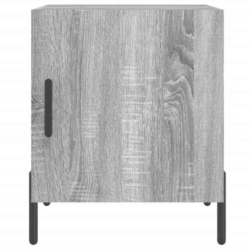 vidaXL 2 db szürke sonoma színű szerelt fa éjjeliszekrény 40x40x50 cm