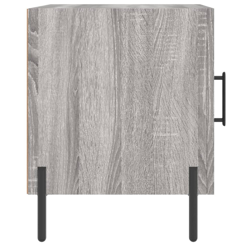 vidaXL 2 db szürke sonoma színű szerelt fa éjjeliszekrény 40x40x50 cm
