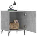 vidaXL 2 db betonszürke szerelt fa éjjeliszekrény 40 x 40 x 50 cm