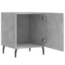vidaXL 2 db betonszürke szerelt fa éjjeliszekrény 40 x 40 x 50 cm