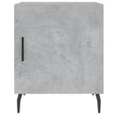 vidaXL 2 db betonszürke szerelt fa éjjeliszekrény 40 x 40 x 50 cm