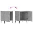 vidaXL 2 db betonszürke szerelt fa éjjeliszekrény 40 x 40 x 50 cm