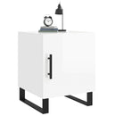 vidaXL magasfényű fehér szerelt fa éjjeliszekrény 40 x 40 x 50 cm