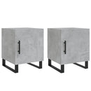 vidaXL 2 db betonszürke szerelt fa éjjeliszekrény 40 x 40 x 50 cm