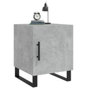 vidaXL 2 db betonszürke szerelt fa éjjeliszekrény 40 x 40 x 50 cm