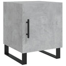 vidaXL 2 db betonszürke szerelt fa éjjeliszekrény 40 x 40 x 50 cm