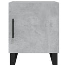 vidaXL 2 db betonszürke szerelt fa éjjeliszekrény 40 x 40 x 50 cm