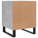 vidaXL 2 db betonszürke szerelt fa éjjeliszekrény 40 x 40 x 50 cm