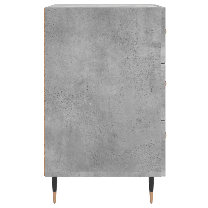vidaXL betonszürke szerelt fa éjjeliszekrény 40 x 40 x 66 cm